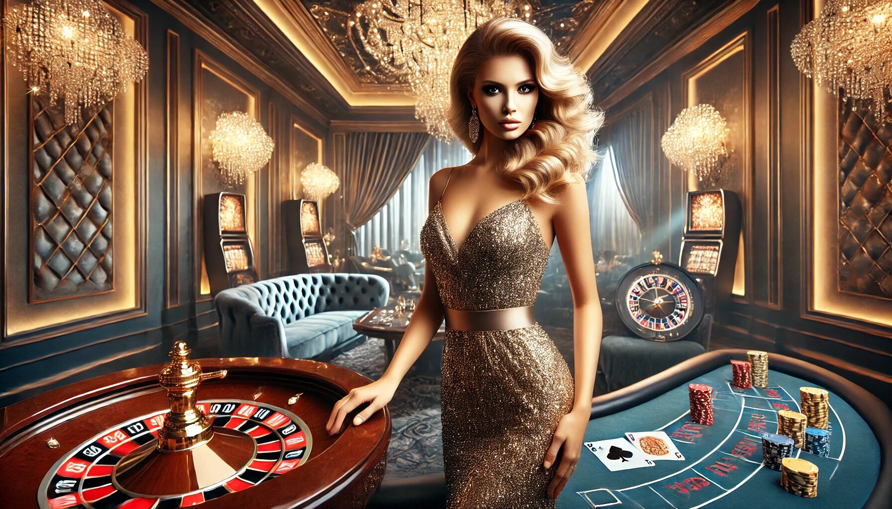 Elegant casino ambiance with a winning touch